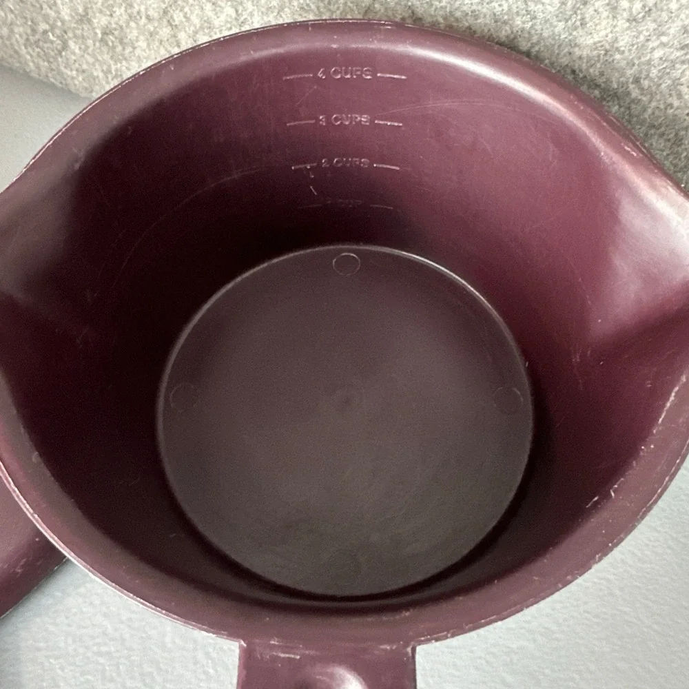 Vtg Pampered Chef Micro Cooker Steamer 4 Cup Purple Microwave Strainer Hen 2776